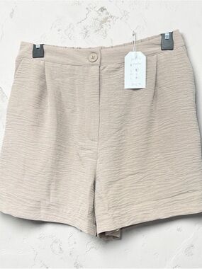 Zenana Outfitters Light Mocha High Waist Shorts